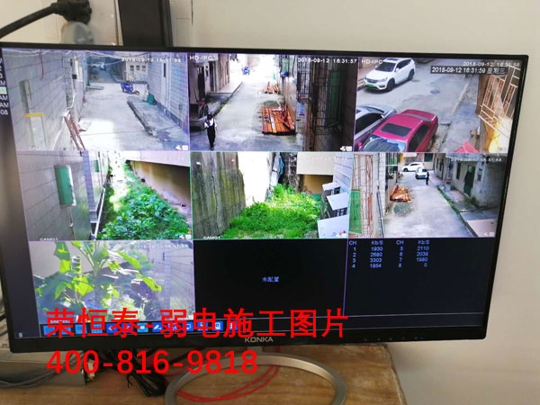 坂田新河新村二巷出租屋高清监控系统安装完工