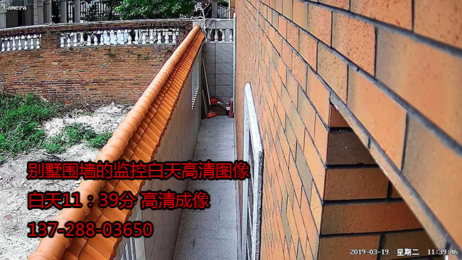 别墅监控围墙白天黑光全彩摄像机图像效果
